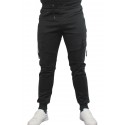 Pantalon barbati cargo cu catarame, culoare negru, cod 128