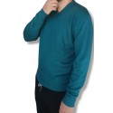 Pulover barbatesc, cod 012, culoare verde, din lana si lycra