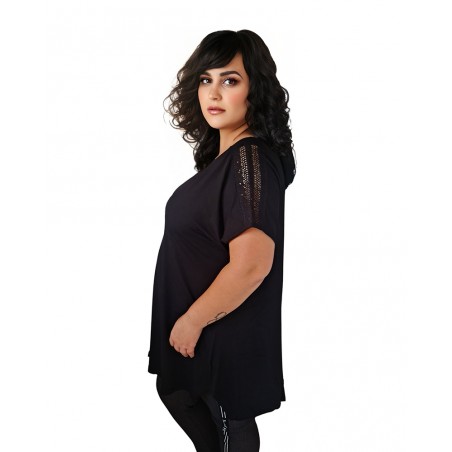 Bluza tip tricou Ionela, model 6, de vara, pentru femei, marime mare, culoare negru Acum la 69,00 lei Livrare 24-48 de ore si...